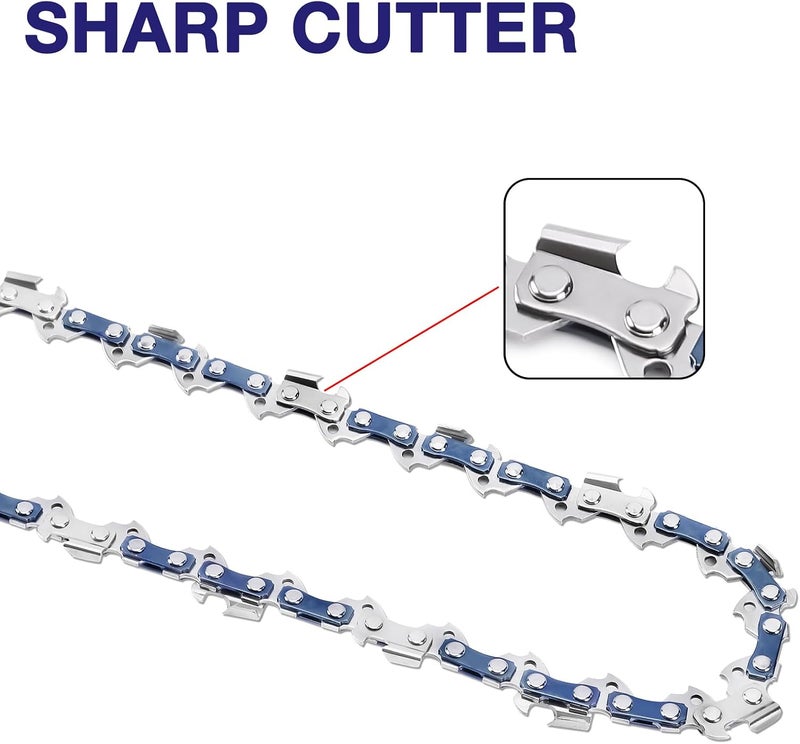 FUNKYWOO 4 Pack 16 Inch Chainsaw Chain for Stihl MS 170, MS 180 C - 3/8" LP Pitch, 043'' Gauge, 55 Drive Links - Image 4